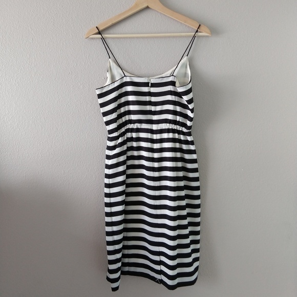 J Crew cream and black striped dress size 0 - Picture 7 of 8